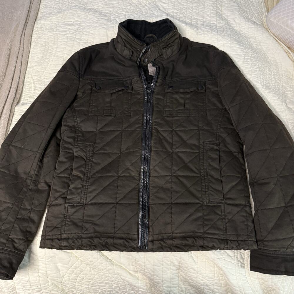 Sundance Catalog Men's Quilted Sherpa-Lined Field Jacket Size S